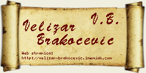 Velizar Brakočević vizit kartica